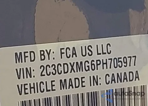 2023 Dodge Charger Gt Awd из США, поврежденный, VIN 2C3CDXMG6PH705977